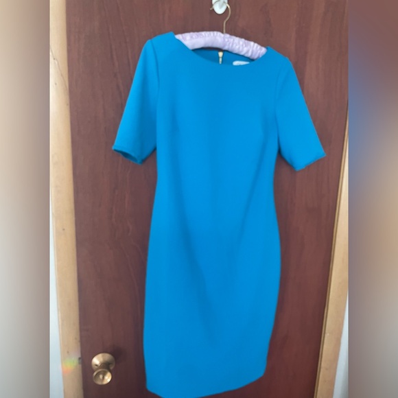 Calvin Klein Teal Midi Dress - Picture 1 of 8